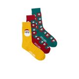 Jack & Jones 12246143 Square Santa 3'lü Erkek Çorap