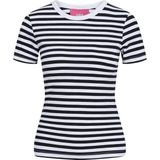 Jack & Jones 12249830 Jxgigi Str Ss Stripe Tee Jrs Sn Kadın Tişört - M - Beyaz