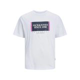 Jack & Jones 12252681 Beyaz Erkek T-shirt