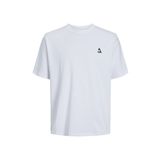Jack & Jones 12253435 Jcotriangle Tee SS Crew Neck SN White Erkek T-shirt
