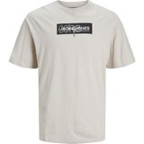 Jack & Jones 12253477 Bej O Yaka Erkek T-Shirt