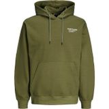 Jack & Jones 12260010-CPR Aero Yeşil Kapüşonlu Erkek Sweatshirt