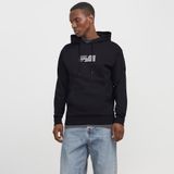 Jack & Jones 12268422-B Siyah Graphic Erkek Sweatshirt