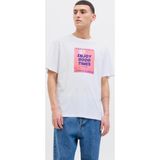 Jack & Jones 12269429-01 Jjporto Tee SS Crew Neck Beyaz Erkek T-shirt