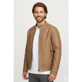 Jack & Jones 12273444 Pu Deri Ceket Mont Safari Renk