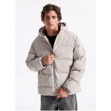Jack & Jones 12278749 Jjesoho Puffer Hood Dove Gri Melanj Erkek Mont