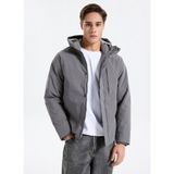 Jack & Jones 12278781 Gri Erkek Mont