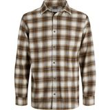 Jack & Jones 12279546 Jjjoshua Check Karelı Erkek Gomlek - 02S-Bej