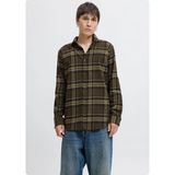 Jack & Jones 12279546 Jjjoshua Check Karelı Erkek Gomlek - XL - 331-Haki