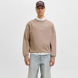 Jack & Jones 12282893-MME Bej Norrebro Erkek Sweatshirt