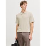 Jack & Jones 12291042-ANS William Strcuture Erkek Bej Polo Tişört