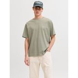 Jack & Jones 12292148-SGRS Montauk Allover Print Erkek Yeşil Tişört