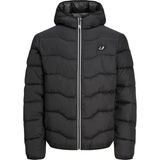 Jack & Jones 24K 12238899 Erkek Kapãœåonlu Puffer Mont - Siyah