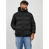 Jack & Jones 2XL Kapüşonlu Siyah Erkek Şişme Mont Rüzgar Geçirmez Geri Dönüştürülmüş Polyester 12243520