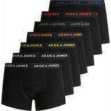 Jack & Jones 7'li Paket Erkek Boxer Siyah Renkli Lastik Detaylı Konforlu Tasarım - 2XL