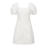 JACK & JONES Açık Gri Kadın Kısa Elbise JXSTELLA SS SHORT DRESS WVN