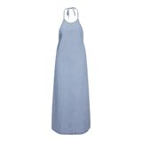 JACK & JONES Açık Mavi Denim Kadın Uzun Elbise JXANINE DENIM LONG DRESS DNM
