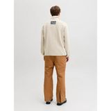 Jack & Jones Alpes Teddy Erkek Ceket Bej Pamuklu Normal Kalıp Günlük Stil Cepli 12284827