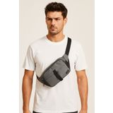 Jack & Jones Ashford Mesh Freebag Asphalt Gri Erkek Bel Çansı 12233476