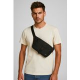 Jack & Jones Ashford Mesh Freebag Siyah Erkek Bel Çansı 12233476