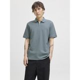 Jack Jones Austın Zıp Fermuarlı Polo Yaka Erkek Tişört 12279177 - Yeşil