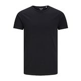 Jack & Jones Basic O Neck Tee S/S Noos Erkek Üst Ve T-Shirt, Siyah (Siyah C-N10), M (Üretici Ölçüsü: M)