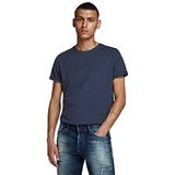 Jack & Jones Basic O-Yaka T-Shirt Navy Blazer, S, 12156101, Navy Blazer, Erkek