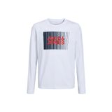 Jack & Jones Baskılı Beyaz Erkek Çocuk T-Shirt JJECORP LOGO TEE PLAY LS O-NECK NOO