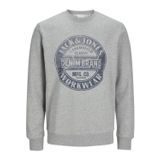 Jack & Jones Baskılı Erkek Çocuk Gri Melanj Sweatshırt 12259862