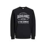 Jack & Jones Baskılı Erkek Çocuk Siyah Sweatshırt 12259862