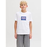 Jack & Jones Baskılı Erkek Çocuk T-Shirt, 10 Yaş, 5003340927, Beyaz, Erkek Çocuk