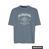 Jack & Jones Baskılı Erkek Çocuk T-Shirt, 8 Yaş, 5003340982, Gri, Erkek Çocuk