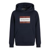 Jack & Jones Baskılı Erkek Koyu Lacivert Sweatshırt 12263243, 12 Yaş, 5003176833