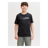 Jack & Jones Baskılı Siyah Erkek Çocuk T-Shirt 12298341