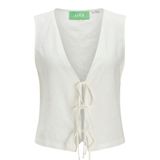 JACK & JONES Bayan Jxbreeze Summer SL Yelek WVN Top, Beyaz, M