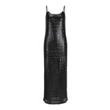 JACK & JONES Bayan Jxmia payetli elbise WVN elbise, Siyah, S