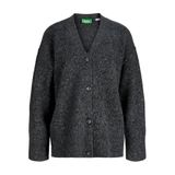 JACK & JONES Bayan Jxrosanna örgü hırka, koyu gri melanj, M