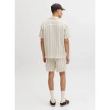 Jack & Jones Bej Erkek Regular Fit Gömlek 12271060 Jorcoba Strıperesort Shırt - Beyaz