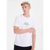 Jack & Jones Bej Erkek Regular Fit Logo Baskılı T-Shirt 12306242 Jorcurve Tee Ss Crew BSS26 - Ekru - 2XL