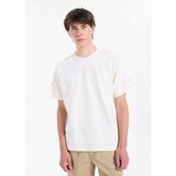 Jack & Jones Bej Erkek Relaxed T-Shirt 12295200 Jorrıvıera Blank Tee Cneck - Ekru - M