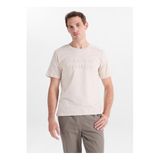 Jack & Jones Bej Regular Fit Logo Baskılı T-Shirt, M, 5003350726, Ekru, Erkek