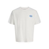 Jack & Jones Bej Regular Fit T-Shirt JJLEGACY TEE SS CREW NECK, L, 5003350713, Ekru, Erkek
