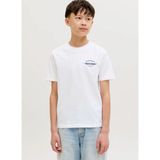 Jack & Jones Beyaz Erkek Çocuk Baskılı T-Shirt 12289112 - 16 Yaş