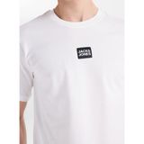 Jack & Jones Beyaz Erkek Regular Fit Logo Baskılı T-Shirt 12307761 Jprbluejoey Tee Crew BSS26 - Ekru - XL