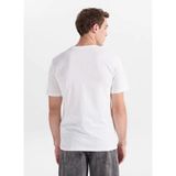 Jack & Jones Beyaz Erkek Standart Fit Logo Baskılı T-Shirt 12233999 Jjecorp Logo Tee Play Neck