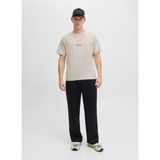 Jack & Jones Bisiklet Yaka Bej Erkek T-Shirt 12278787_JJESOHO Tee Ss Crew Neck N - XL