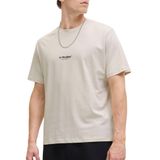 Jack & Jones Bisiklet Yaka Bej T-Shirt, L, 12278787, Moonbeam, Erkek