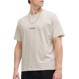 Jack & Jones Bisiklet Yaka Bej T-Shirt, S, 12278787, Moonbeam, Erkek