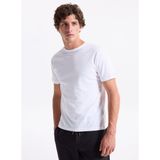 Jack & Jones Bisiklet Yaka Beyaz Erkek T-Shirt 12283659_JORSTYLING Icon Tee Ss Cn