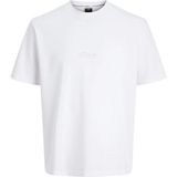 Jack & Jones Bisiklet Yaka Beyaz Erkek T-Shirt 12289911 Jcofusıon Back Tee Cneck